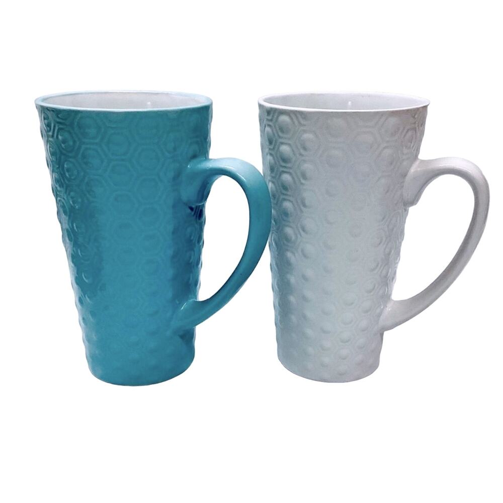 Set of 2 Tall Coffee Mugs